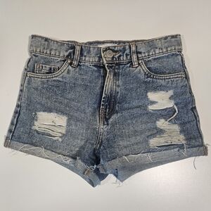 Urban Kids Trendy Distressed Denim Jean Shorts Size 12 Teen